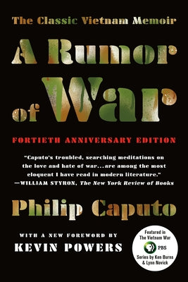 Cover Image for A Rumor of War: The Classic Vietnam Memoir -- Philip Caputo, Paperback