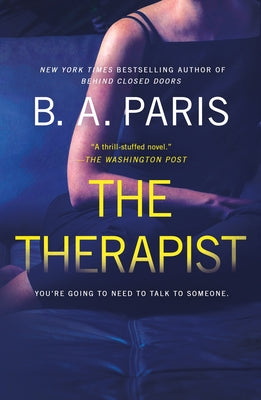Cover Image for The Therapist -- B. A. Paris, Paperback