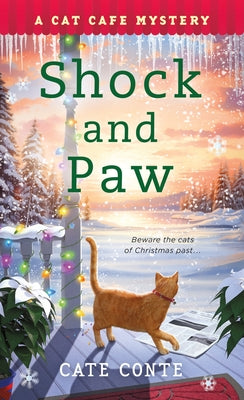 Cover Image for Shock and Paw: A Cat Cafe Mystery -- Cate Conte, Paperback