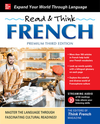 Cover Image for Read & Think French, Premium Third Edition -- The Editors of Think French! Magazine, Paperback