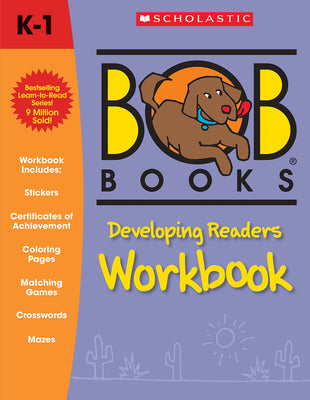 Cover Image for Bob Books - Developing Readers Workbook Phonics, Writing Practice, Ages 5 and Up, Kindergarten, Second Grade (Stage 3: Developing Reader) -- Lynn Maslen Kertell, Paperback