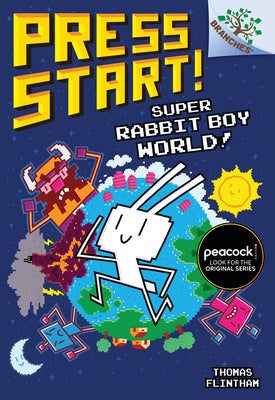 Cover Image for Super Rabbit Boy World!: A Branches Book (Press Start! #12): Volume 12 -- Thomas Flintham, Library Binding