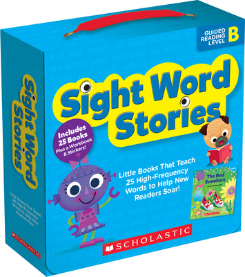 Cover Image for Sight Word Stories: Guided Reading Level B: Fun Books That Teach 25 Sight Words to Help New Readers Soar -- Liza Charlesworth, Mixed Media Product