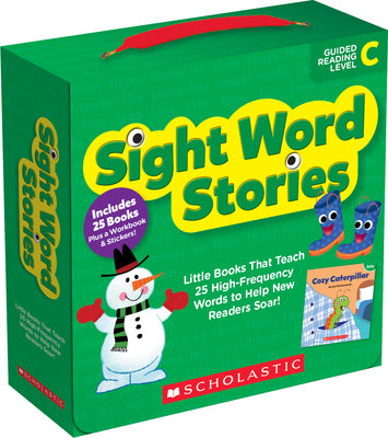 Cover Image for Sight Word Stories: Level C (Parent Pack): Fun Books That Teach 25 Sight Words to Help New Readers Soar -- Liza Charlesworth, Mixed Media Product