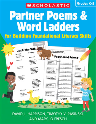 Cover Image for Partner Poems & Word Ladders for Building Foundational Literacy Skills: Grades K-2 -- David L. Harrison, Paperback