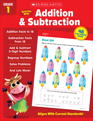 Cover Image for Scholastic Success with Addition & Subtraction Grade 1 Workbook -- Scholastic Teaching Resources, Paperback
