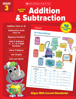 Cover Image for Scholastic Success with Addition & Subtraction Grade 3 Workbook -- Scholastic Teaching Resources, Paperback