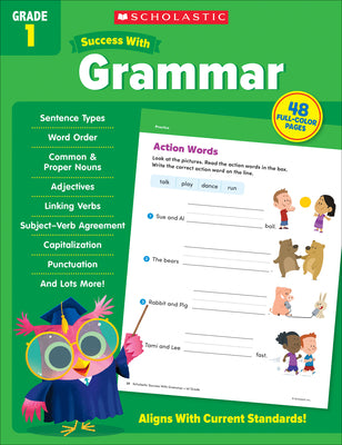 Cover Image for Scholastic Success with Grammar Grade 1 Workbook -- Scholastic Teaching Resources, Paperback
