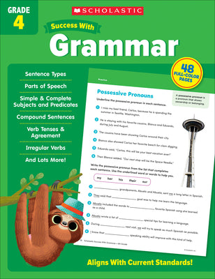 Cover Image for Scholastic Success with Grammar Grade 4 Workbook -- Scholastic Teaching Resources, Paperback