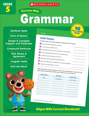 Cover Image for Scholastic Success with Grammar Grade 5 Workbook -- Scholastic Teaching Resources, Paperback