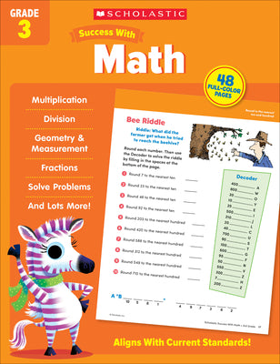 Cover Image for Scholastic Success with Math Grade 3 Workbook -- Scholastic Teaching Resources, Paperback