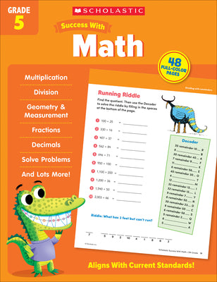 Cover Image for Scholastic Success with Math Grade 5 Workbook -- Scholastic Teaching Resources, Paperback