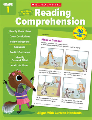 Cover Image for Scholastic Success with Reading Comprehension Grade 1 Workbook -- Scholastic Teaching Resources, Paperback