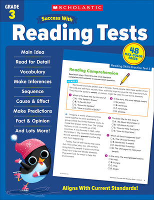 Cover Image for Scholastic Success with Reading Tests Grade 3 Workbook -- Scholastic Teaching Resources, Paperback