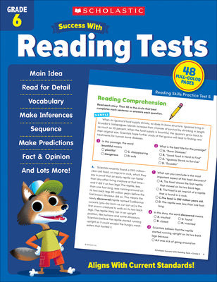 Cover Image for Scholastic Success with Reading Tests Grade 6 Workbook -- Scholastic Teaching Resources, Paperback