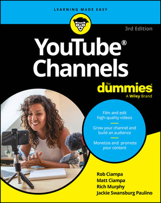 Cover Image for Youtube Channels for Dummies -- Rob Ciampa, Paperback