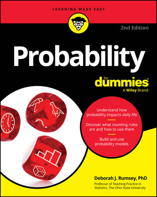 Cover Image for Probability for Dummies -- Deborah J. Rumsey, Paperback
