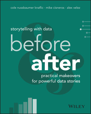 Cover Image for Storytelling with Data: Before and After - Practical Makeovers for Powerful Data Stories -- Cole Nussbaumer Knaflic, Paperback