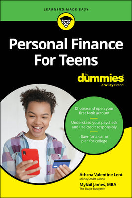 Cover Image for Personal Finance for Teens for Dummies -- Athena Valentine Lent, Paperback