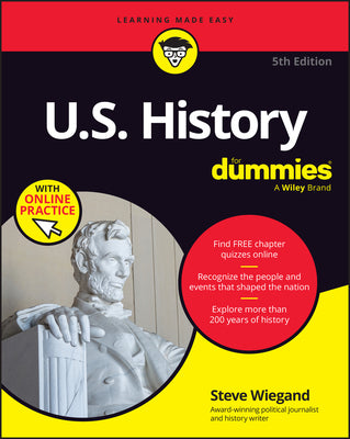 Cover Image for U.S. History for Dummies, 5th Edition (+ Chapter Quizzes Online) -- Steve Wiegand, Paperback