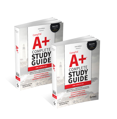 Cover Image for Comptia A+ Complete Study Guide, 2-Volume Set: Volume 1 Core 1 Exam 220-1201 and Volume 2 Core 2 Exam 220-1202 -- Quentin Docter, Paperback