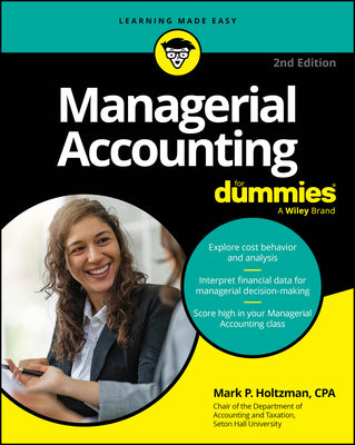 Cover Image for Managerial Accounting for Dummies -- Mark P. Holtzman, Paperback