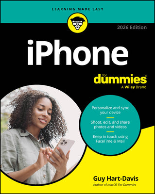 Cover Image for iPhone for Dummies, 2026 Edition -- Guy Hart-Davis, Paperback