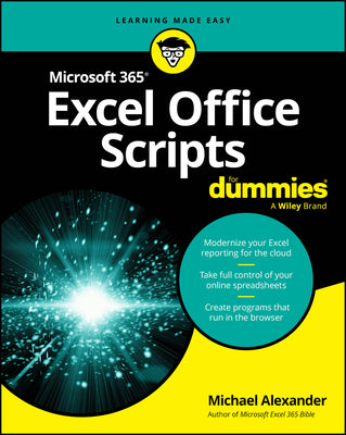 Cover Image for Microsoft 365 Excel Office Scripts for Dummies -- Michael Alexander, Paperback