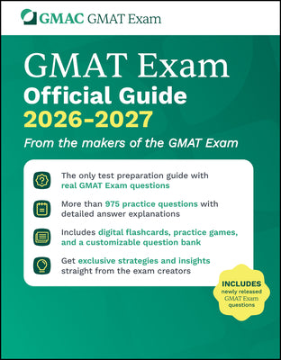 Cover Image for GMAT Official Guide 2026 - 2027: Book + Online Question Bank -- Gmac (Graduate Management Admission Coun, Paperback