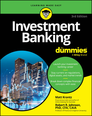 Cover Image for Investment Banking for Dummies -- Matthew Krantz, Paperback