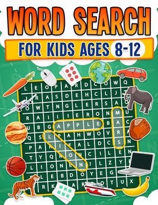 Cover Image for Word Search for Kids Ages 8-12 100 Fun Word Search Puzzles Kids Activity Book Large Print Paperback -- Rr Publishing, Paperback