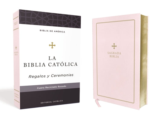 Cover Image for Biblia Católica, Regalos Y Ceremonias, Piel Reciclada, Rosado, Comfort Print -- Editorial Católica, Leather
