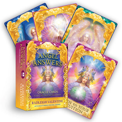 Cover Image for Angel Answers Oracle Cards: A 44-Card Deck and Guidebook -- Radleigh Valentine, Other