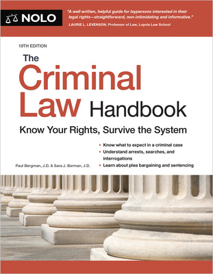 Cover Image for The Criminal Law Handbook: Know Your Rights, Survive the System -- Paul Bergman, Paperback