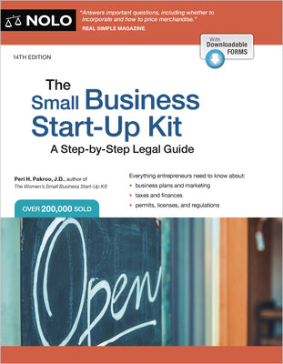 Cover Image for The Small Business Start-Up Kit: A Step-By-Step Legal Guide -- Peri Pakroo, Paperback