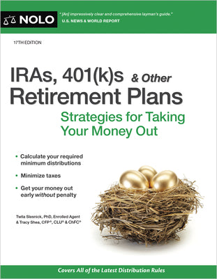 Cover Image for Iras, 401(k)S & Other Retirement Plans: Strategies for Taking Your Money Out -- Twila Slesnick, Paperback