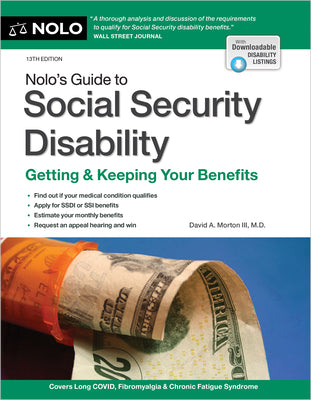 Cover Image for Nolo's Guide to Social Security Disability: Getting & Keeping Your Benefits -- David A. Morton III, Paperback