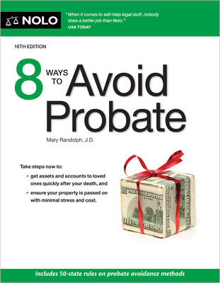 Cover Image for 8 Ways to Avoid Probate -- Mary Randolph, Paperback