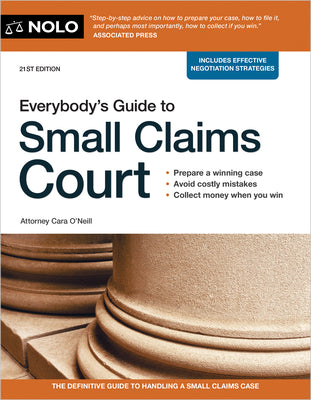 Cover Image for Everybody's Guide to Small Claims Court -- Cara O'Neill, Paperback