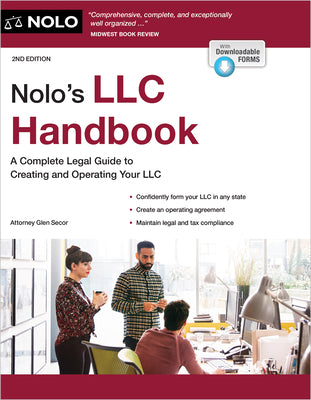 Cover Image for Nolo's LLC Handbook: A Complete Legal Guide to Creating and Operating Your LLC -- Glen Secor, Paperback