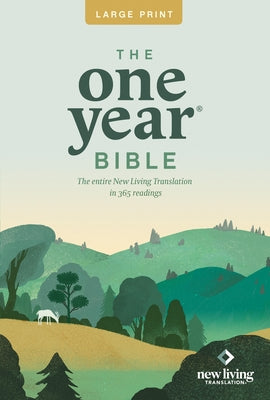 Cover Image for One Year Premium Slimline Bible-NLT-Large Print 10th Anniversary -- New Living Translation, Paperback