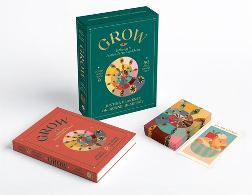 Cover Image for Grow: Pathways to Passion, Purpose & Peace Guidebook & Oracle Deck -- Justina Blakeney, Paperback