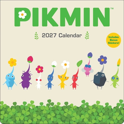 Cover Image for Pikmin 2027 Wall Calendar with Bonus Stickers -- Nintendo, Wall