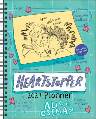 Cover Image for Heartstopper 12-Month 2027 Weekly/Monthly Planner Calendar with Bonus Stickers -- Alice Oseman, Desk