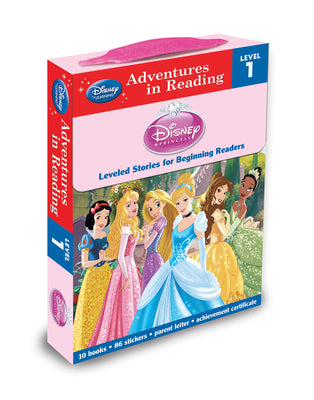 Cover Image for Disney Princess: Reading Adventures Disney Princess Level 1 Boxed Set [With 86 Stickers and Parent Letter, and Achievement Certificate] -- Disney Books, Boxed Set