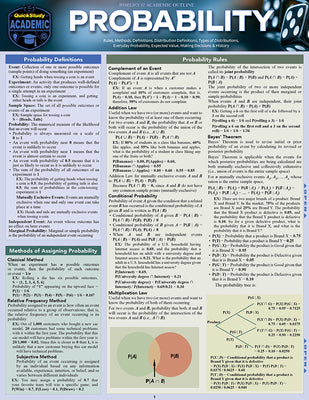 Cover Image for Probability: Quickstudy Laminated Reference Outline -- Ravi Behara, Other