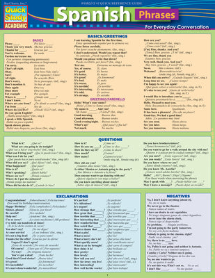 Cover Image for Spanish Phrases: Quickstudy Laminated Reference Guide -- Joseph Levi, Other