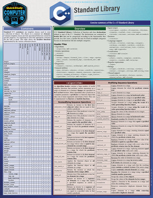 Cover Image for C++ Standard Library: A Quickstudy Laminated Reference Guide -- Scott Smith, Other
