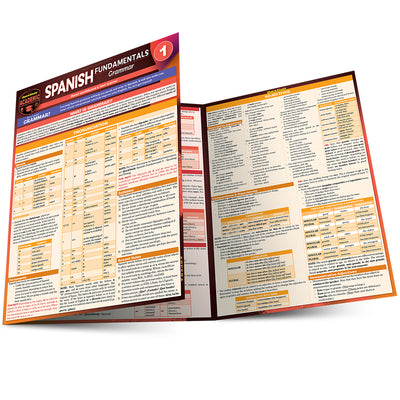 Cover Image for Spanish Fundamentals 1 - Grammar: A Quickstudy Laminated Reference Guide -- Jennifer Murtoff, Poster