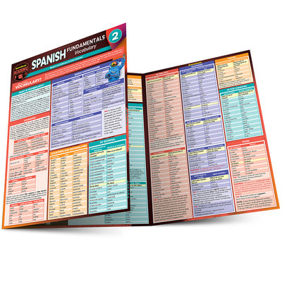Cover Image for Spanish Fundamentals 2 - Vocabulary: A Quickstudy Laminated Reference Guide -- Jennifer Murtoff, Poster
